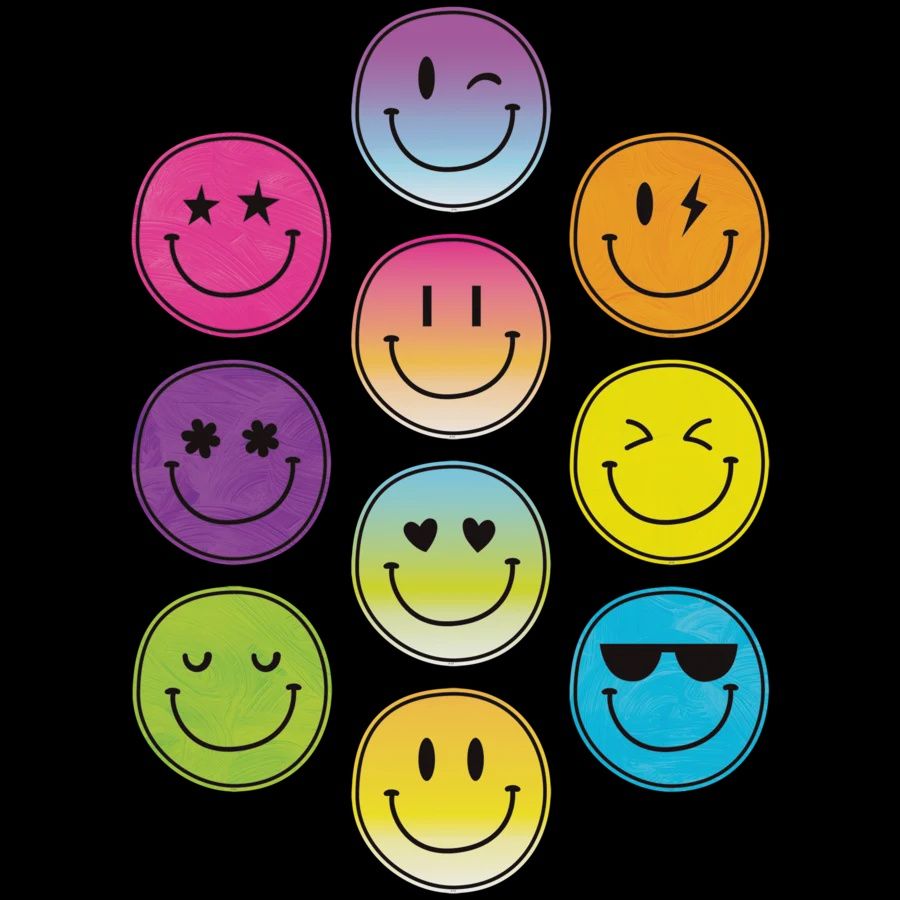 Brights 4EVER Smiley Faces Accents/Large