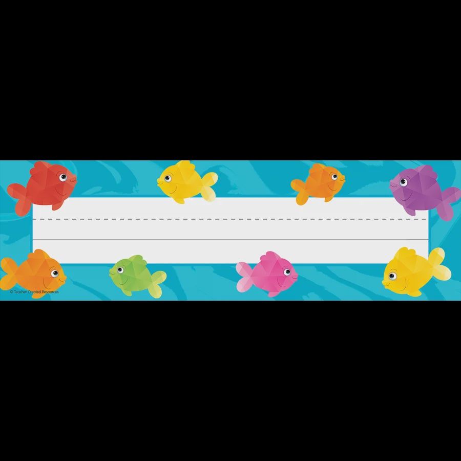 Colorful Fish Name Plate