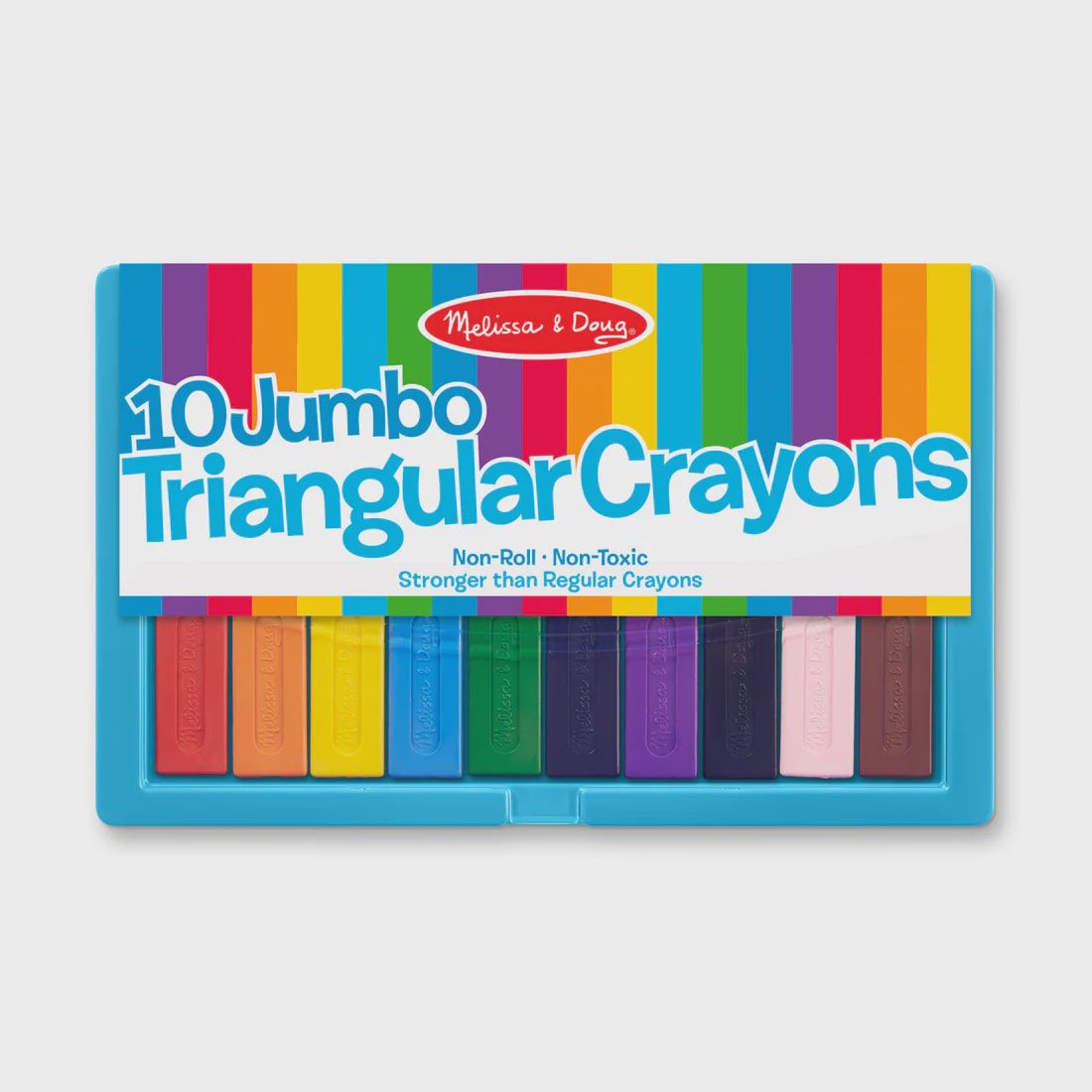 10 Jumbo Triangular Crayons