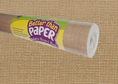Burlap Better than Paper Bulletin Board Roll