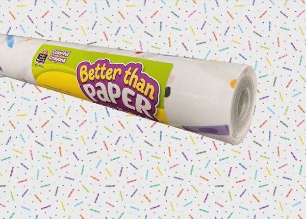 Colorful Crayons Better than Paper Bulletin Board Roll