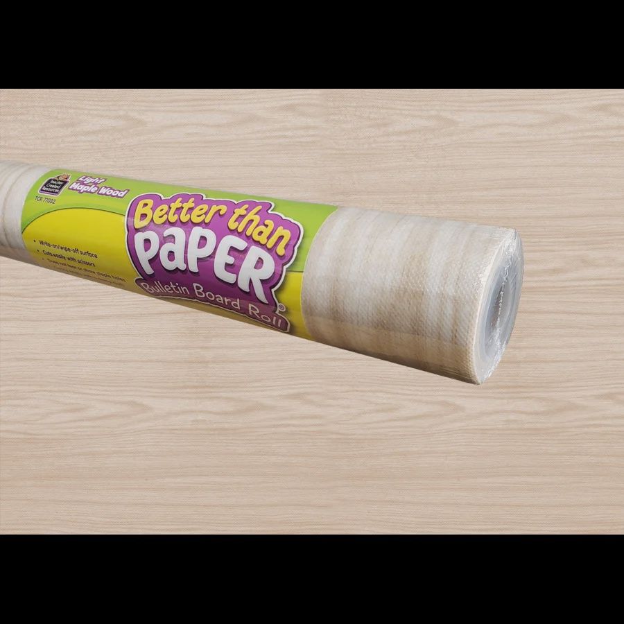 Light Maple Wood Better Than Paper Bulletin Board Roll
