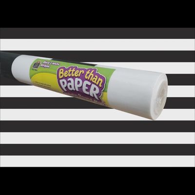 Black &amp; White Stripes Better Than Paper Bulletin Board Roll