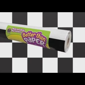 Black and White Big Checkers Better than Paper Bulletin Board Roll