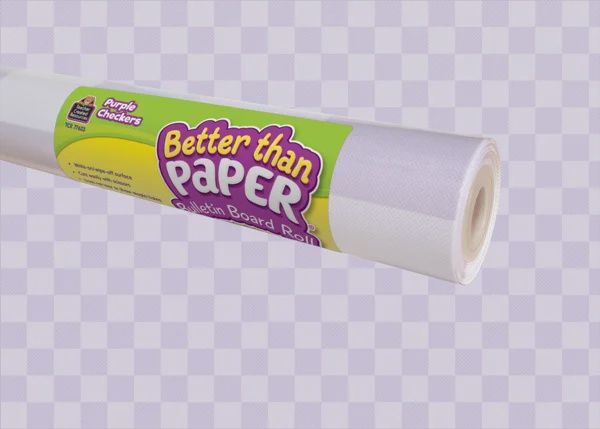 Purple Checkers Better Than Paper Bulletin Board Roll