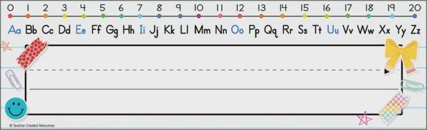 Cool for School Alphabet Flat Name Plates