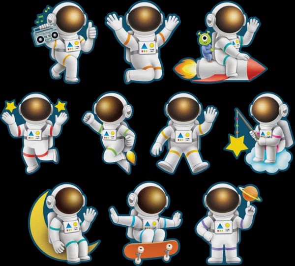 Outer Space Crew Astronauts Accents