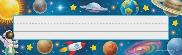 Outer Space Crew Flat Name Plates