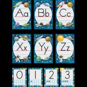 Outer Space Crew Alphabet Bulletin Board