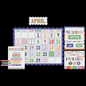 Color Crush Calendar Bulletin Board