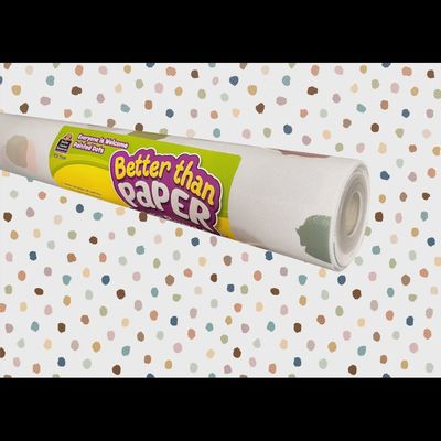 Everyone is Welcome Painted Dots Better Than Paper Bulletin Board Roll