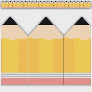 Pencils Die-Cut Border Trim