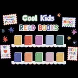 Color Crush Cool Kids Read Books Mini Bulletin Board