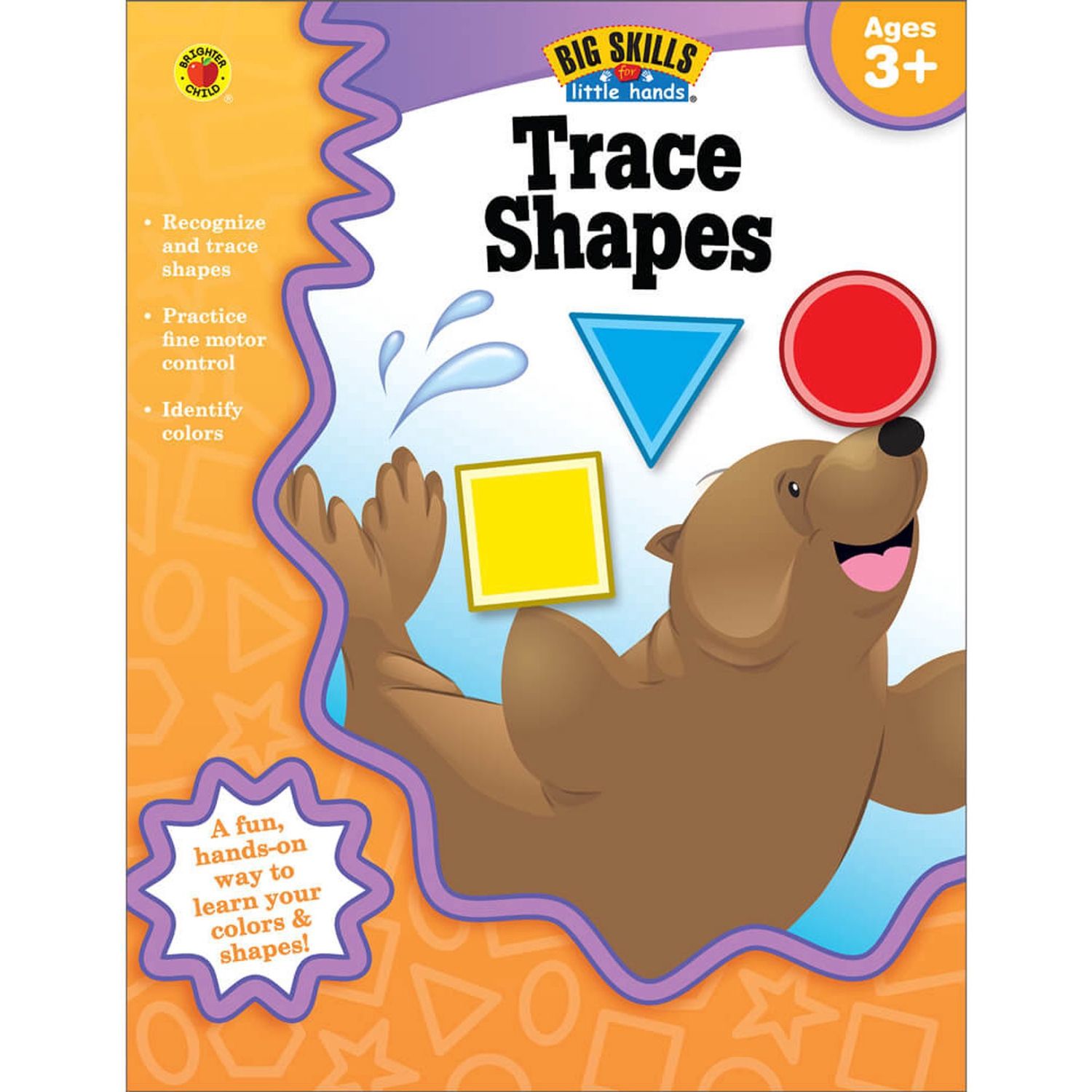 Big Skills: Trace Shapes Workbook Grade PK-K Paperback