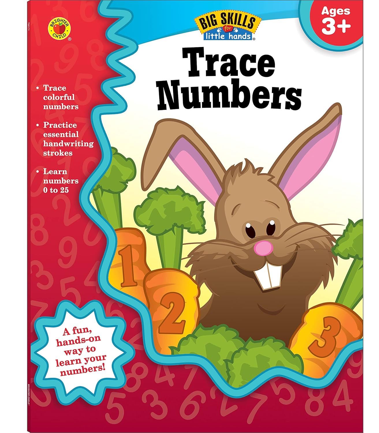 icon Look Inside Big Skills for Little Hands®  Big Skills: Trace Numbers Workbook Grade PK-K Paperback