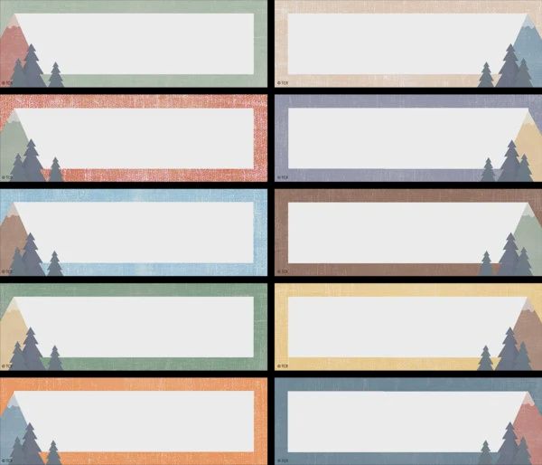 Moving Mountains Labels Magnetic Accents