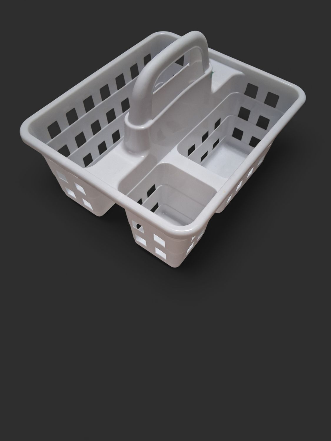 White Plastic Carry Caddy for Classroom
