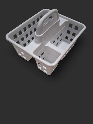 White Plastic Carry Caddy for Classroom
