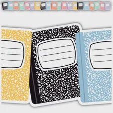 Cool for School Composition Books Die-Cut Border Trim
