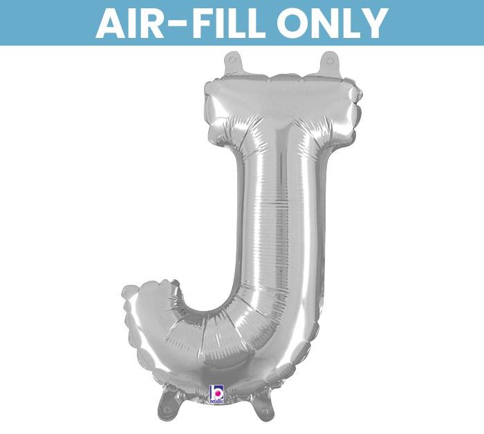 LTR 14" LETTER J SHAPE SIL