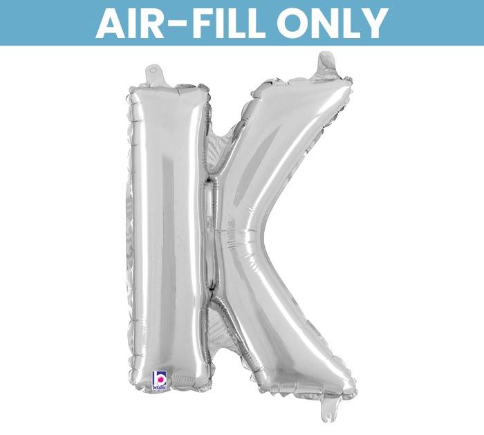 LTR 14" LETTER K SHAPE SIL