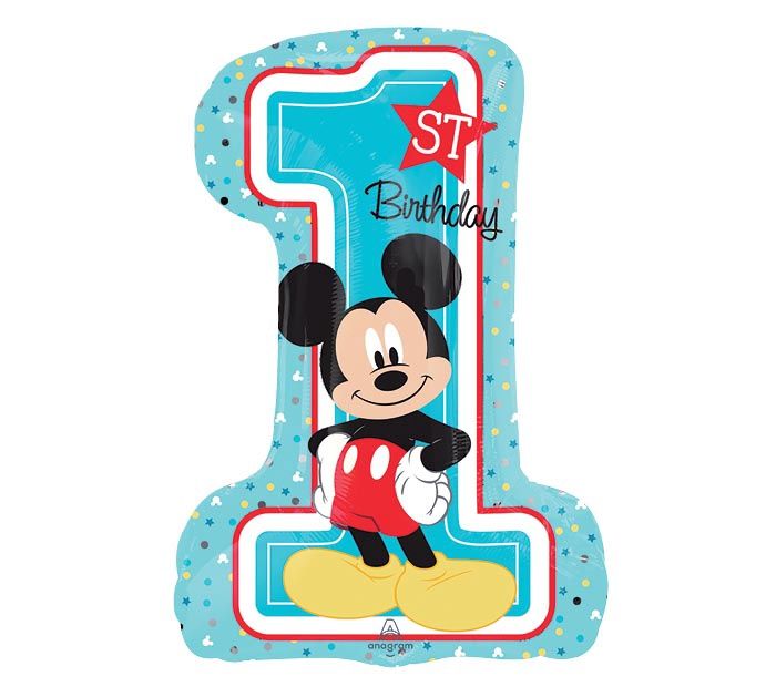 HBD 28"*PKG* MICKEY 1ST BD