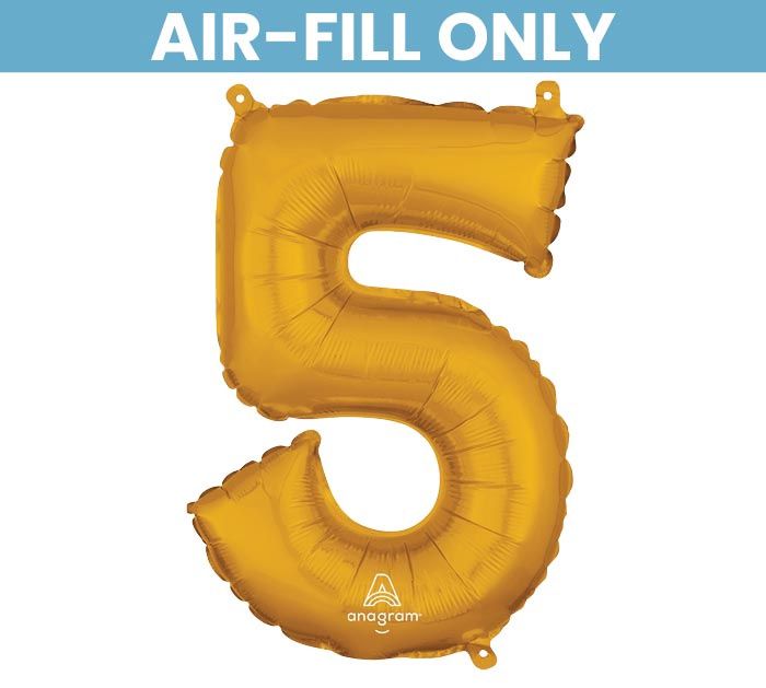 NUM 16"*PKG* NUMBER 5 GOLD