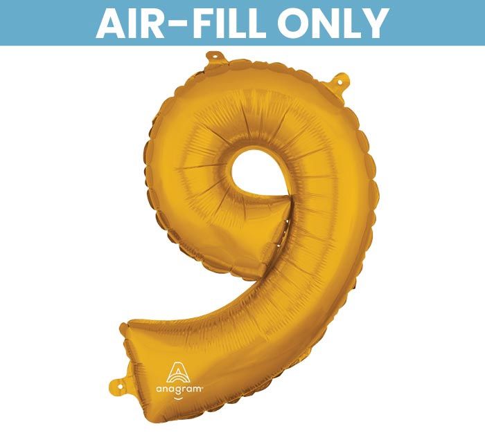 NUM 16"*PKG* NUMBER 9 GOLD