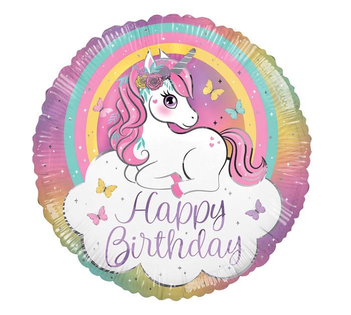 HBD 17"*PKG* MAGICAL UNICO