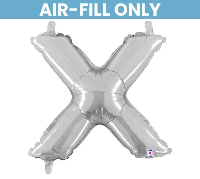 LTR 14" LETTER X SHAPE SIL