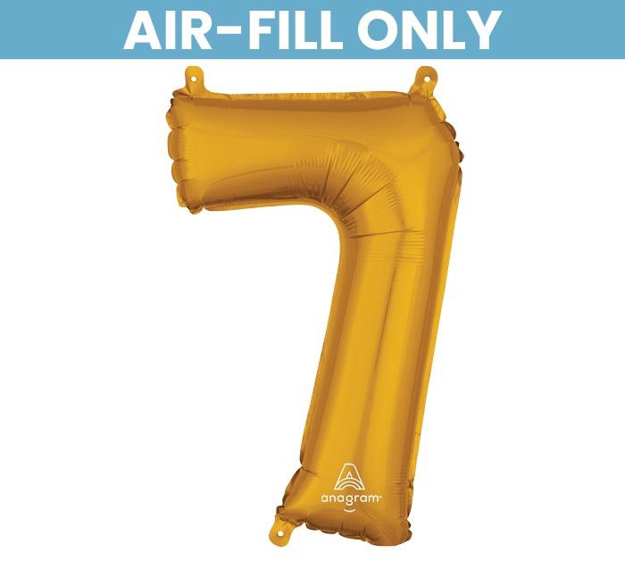 NUM 16"*PKG* NUMBER 7 GOLD