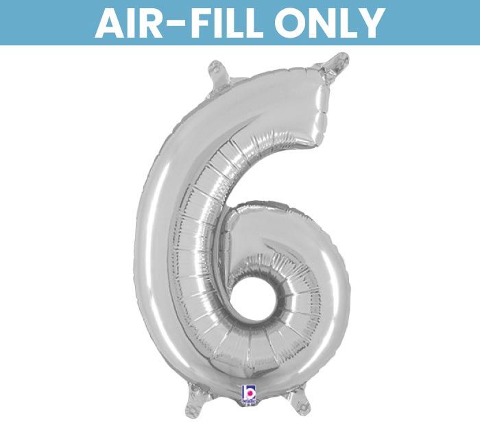 NUM 14" NUMBER 6 SHAPE SIL
