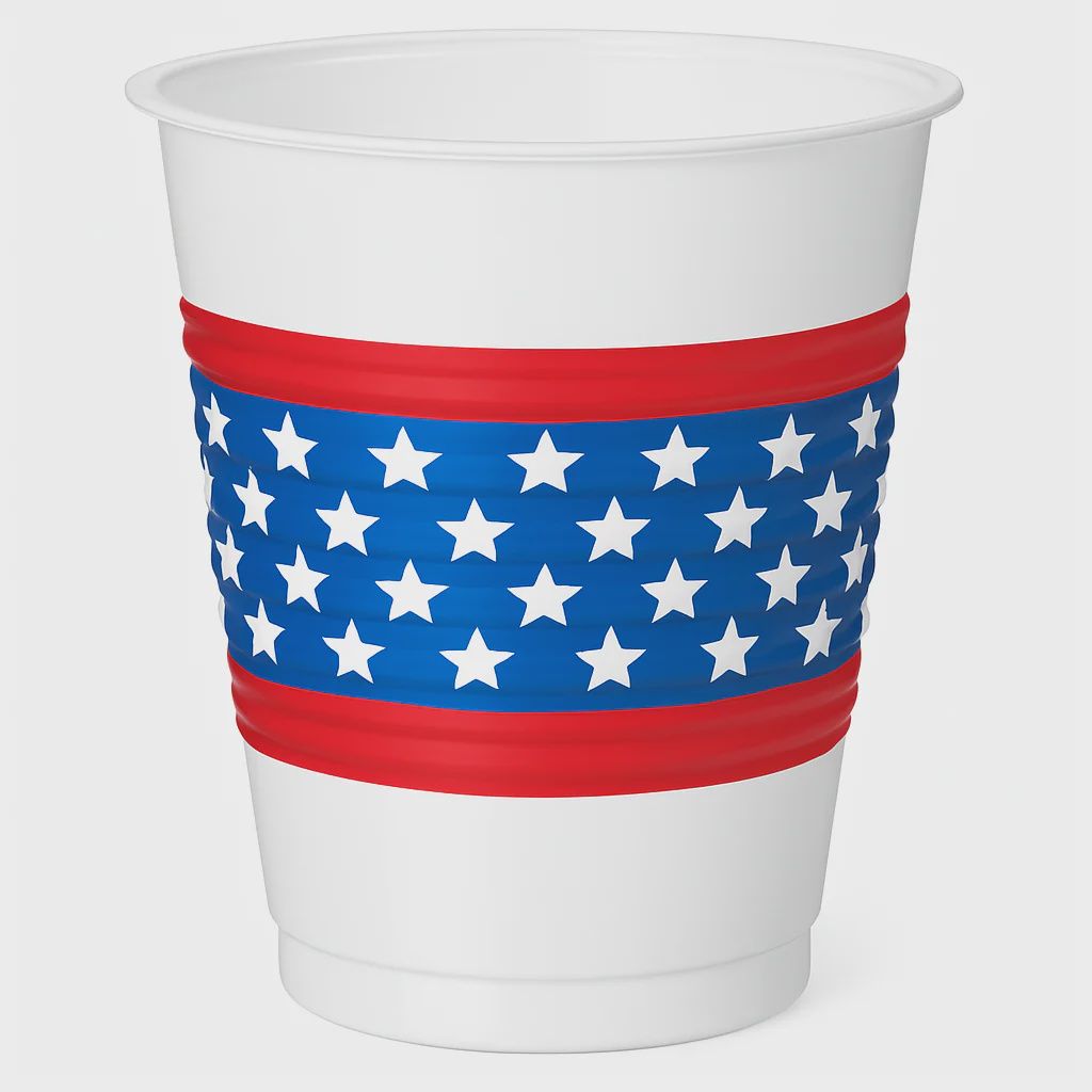 4th of July 16oz Cups/25 cups