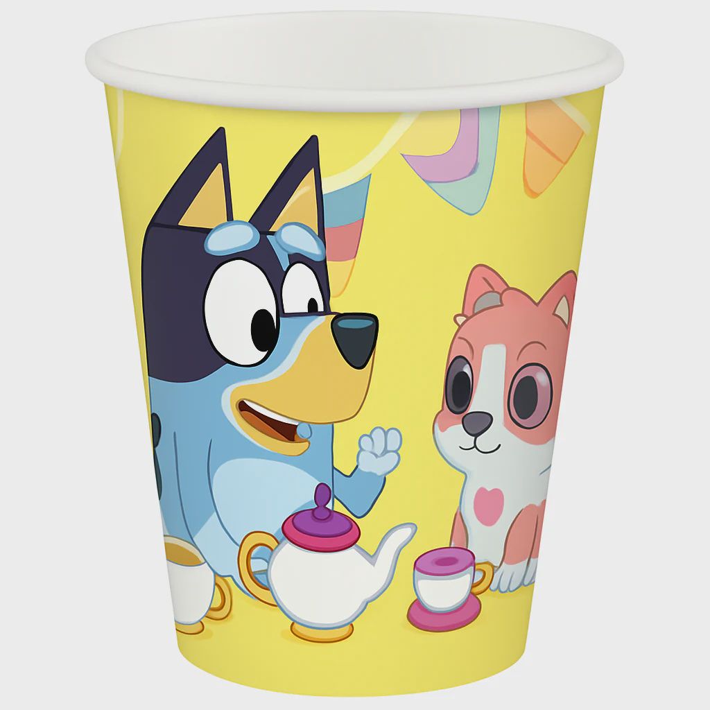 Bluey 9oz Paper Cups/8 cups