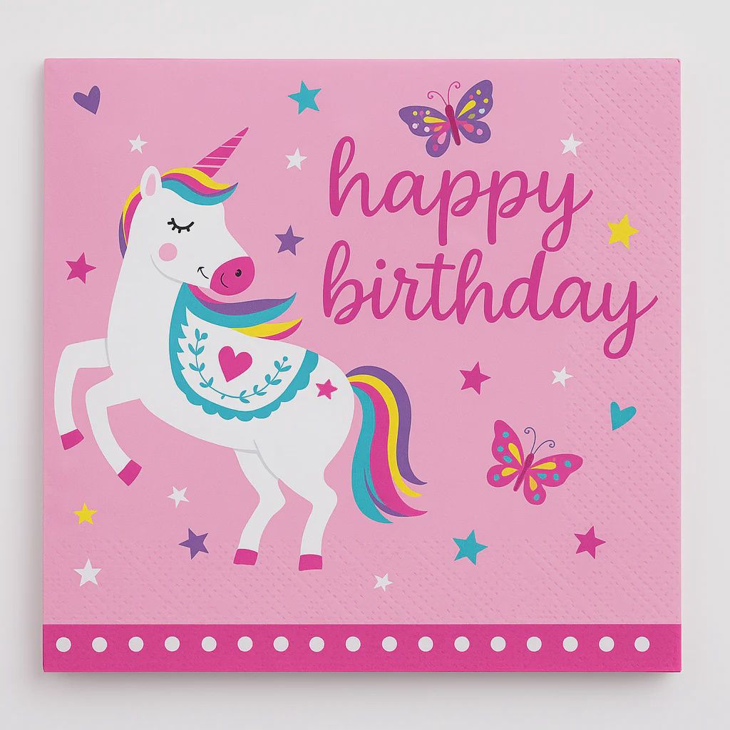 Enchanted Unicorn Paper Napkins/16Count