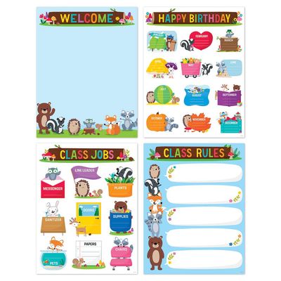 Woodland Friends Classroom Essentials  4-Chart Pack