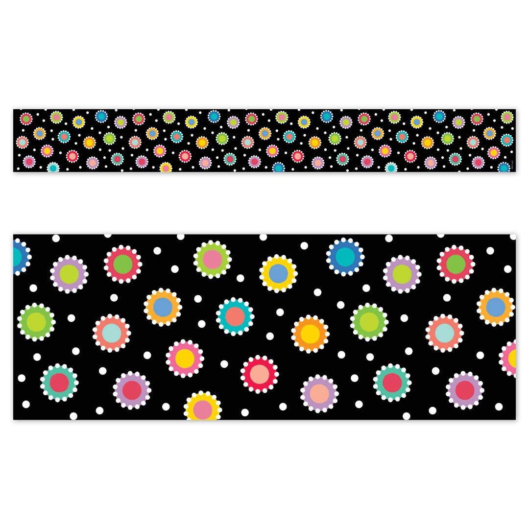 Core Decor Dotted Dots on Black Border