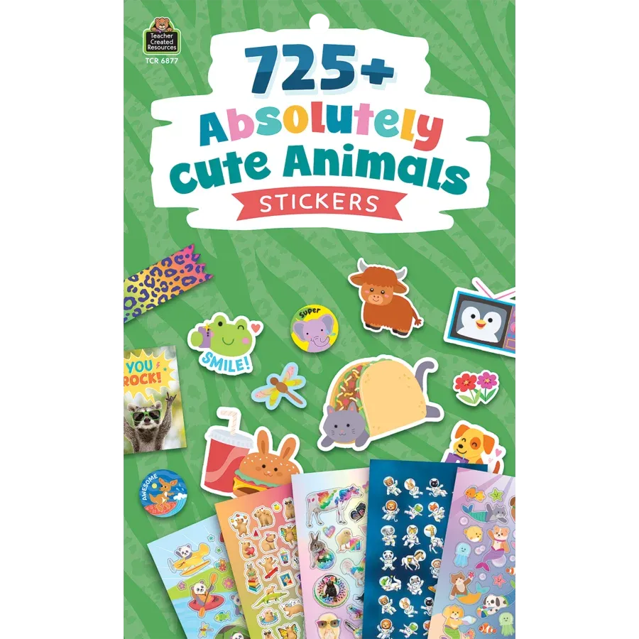 725 Absolutely Cute Animals Sticker Pad