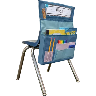 Blue &amp; Gray Chair Pocket - For Standard-Sized Chairs