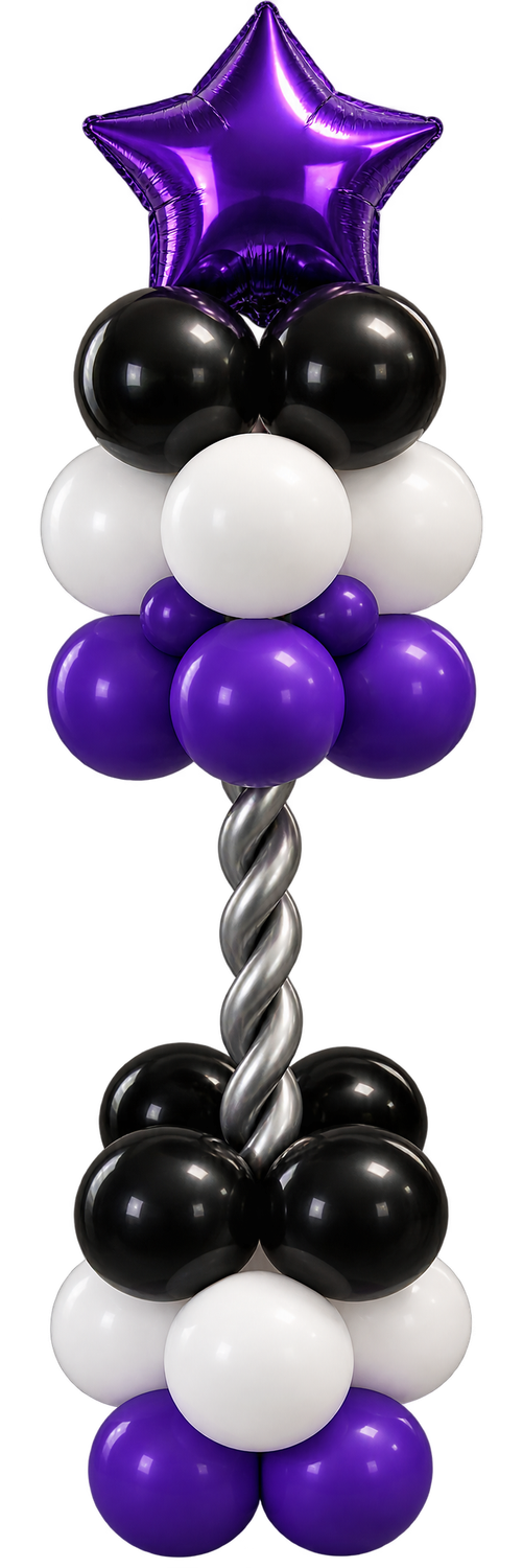 purple star 6 ft. Balloon Column