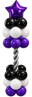 purple star 6 ft. Balloon Column