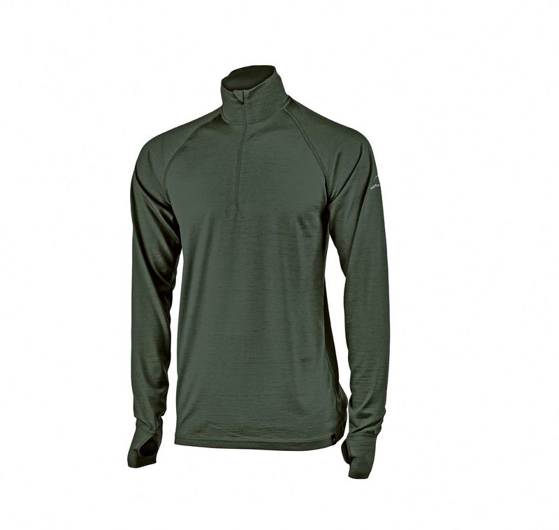 Ivanhoe Merino Langarm Shirt Felix, das moderne Gnägi, grün, XXL