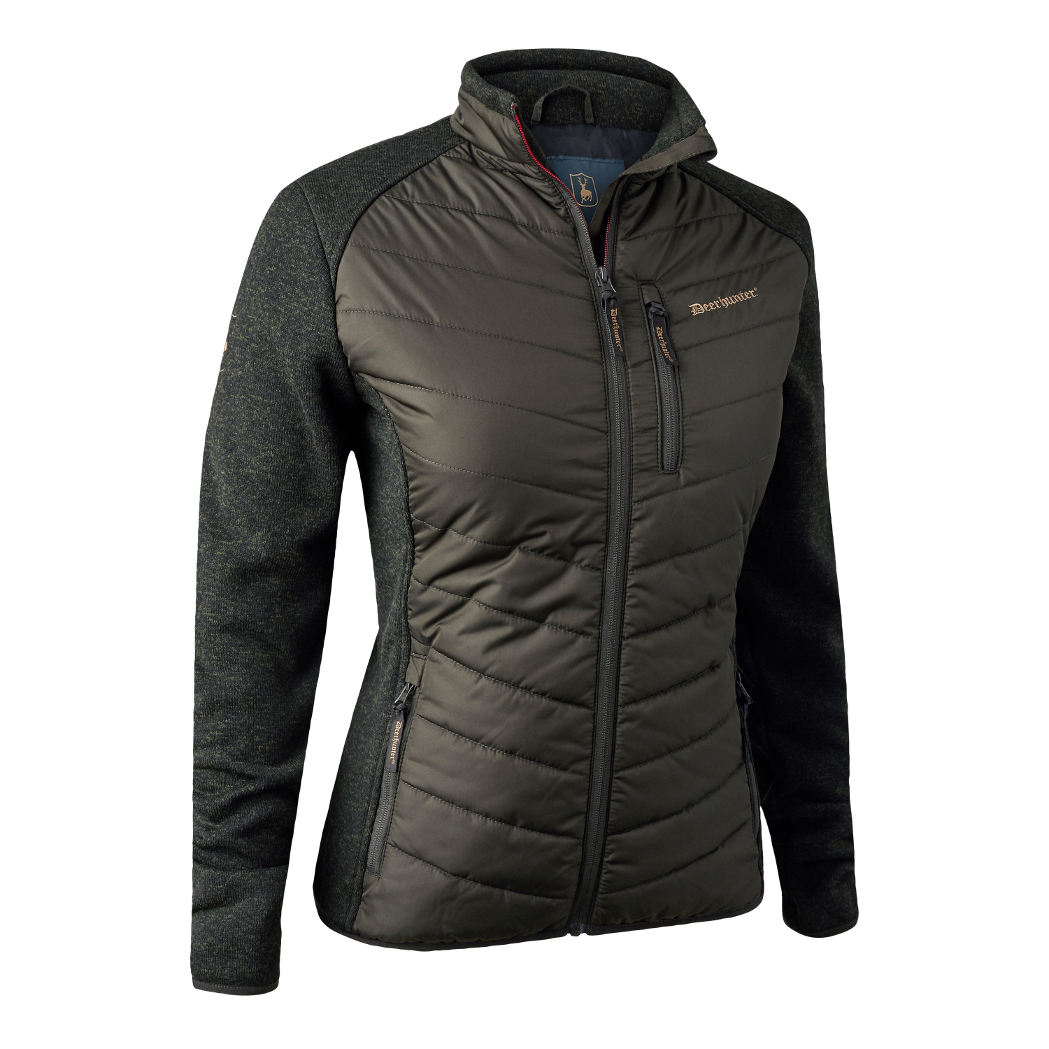 Deerhunter - Lady Caroline wattierte Jacke mit Strick, Timber Deerhunter - Lady Caroline wattierte Jacke mit Strick, Timber