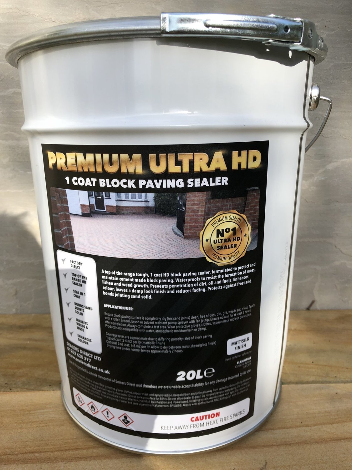 One Coat Premium Ultra HD block paving sealer