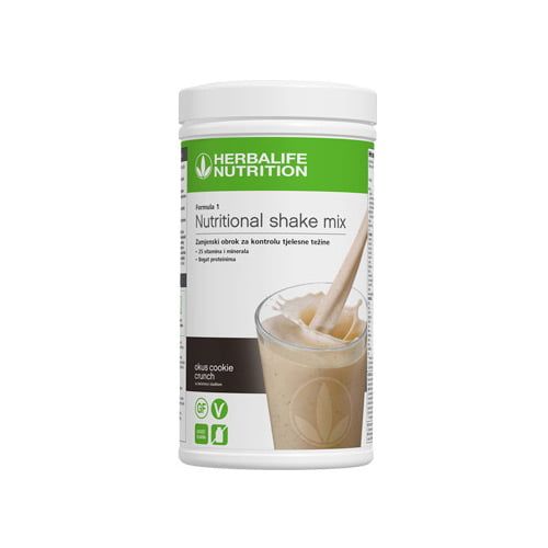 Formula 1 Shake okus Cookie Crunch – brez glutena