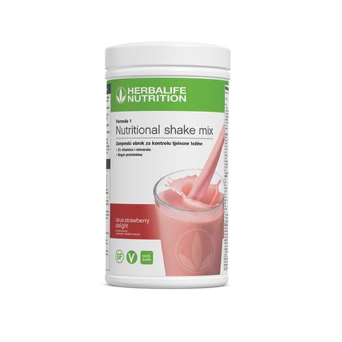 Formula 1 Shake okus Jagoda – brez glutena