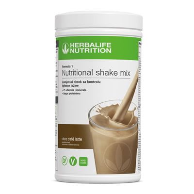 Formula 1 Shake okus Caffé Latte – brez glutena