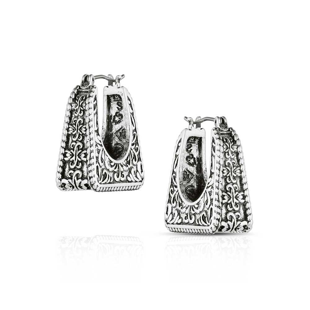 MONTANA SILVERSMITHS STIRRUP HOOP EARRINGS