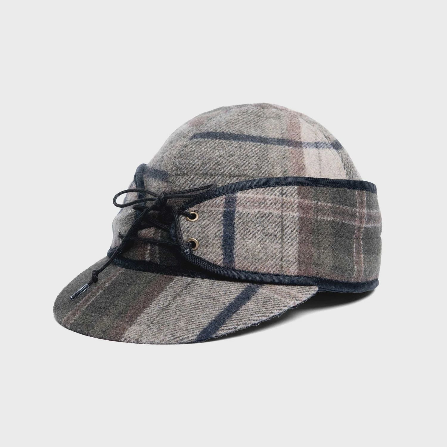 CROWN CAP PLAID RAILROAD CAP - WOODLAND