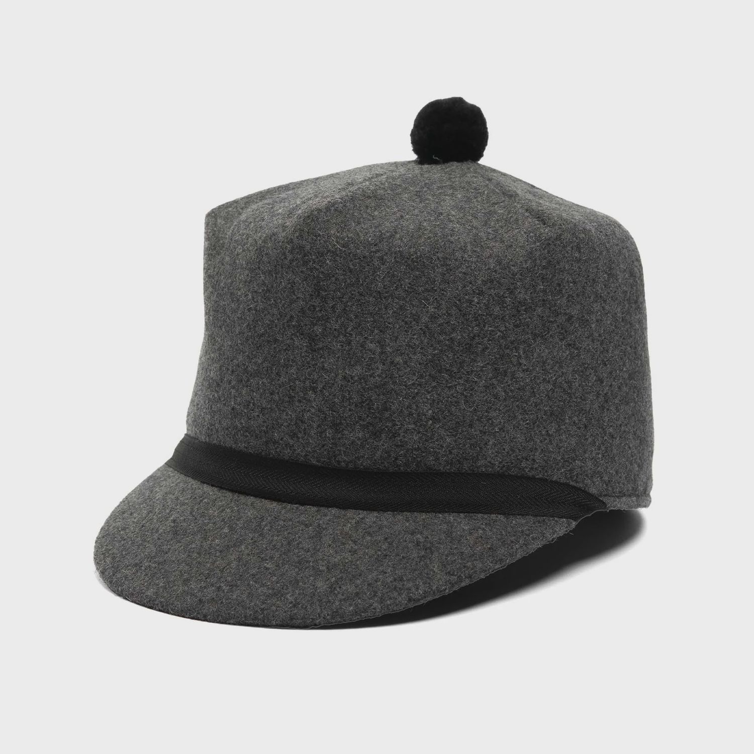 CROWN CAP MEN'S MELTON THREE QUARTER EARBAND STOCKMAN CAP